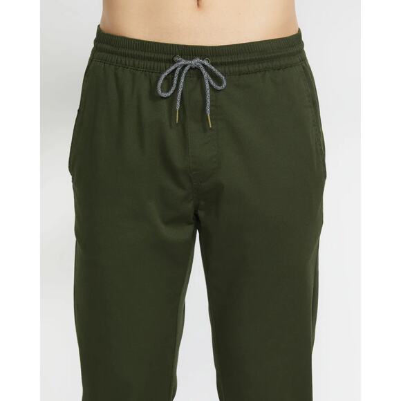 Volcom Frickin Slim Dark Green Joggers Size Medium - Picture 3 of 14